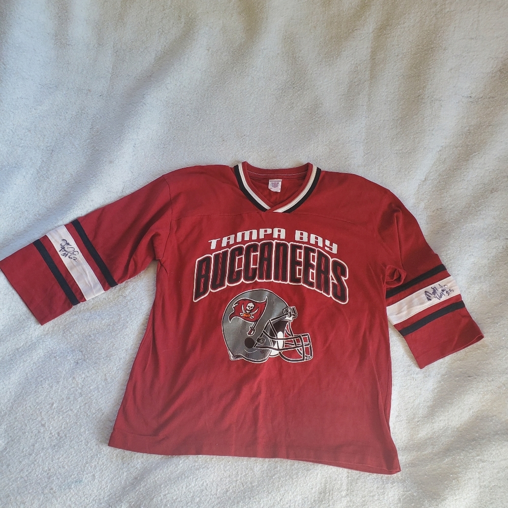 Tampa Bay Buccaneers Vtg Signed Jersey, Sz  M/L